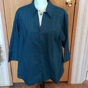 Mountain Lake Woman Button Down Blouse Size 2X